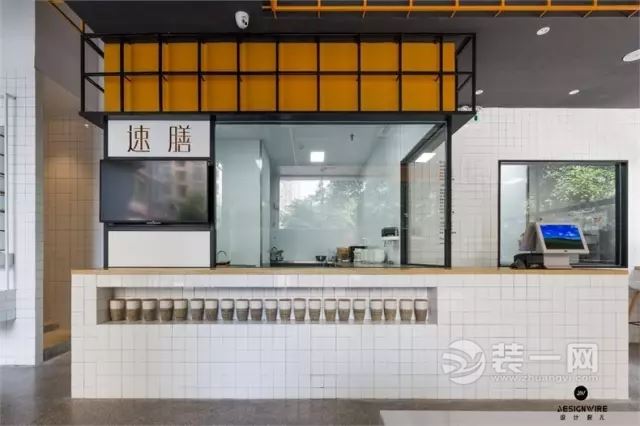 重庆装修公司:中高端快餐外卖餐饮品牌店装修效果图